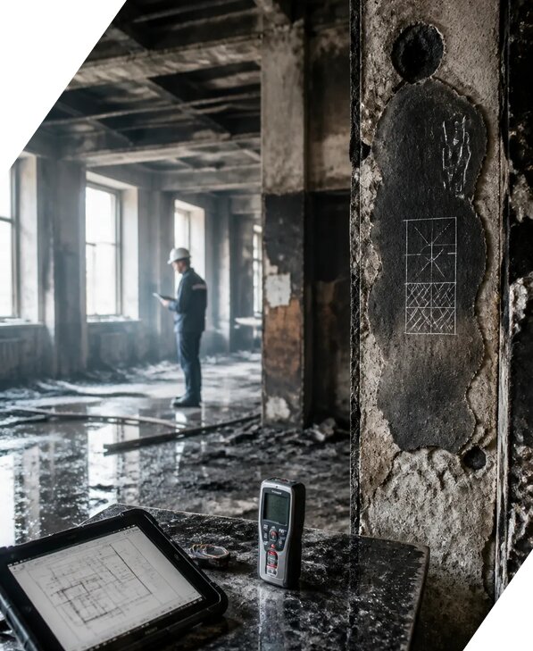 Обследование зданий после пожара в Егорьевске от 15189 р. | ЭкспертизаРоссия