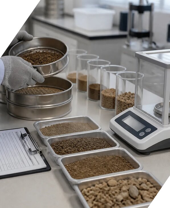 Гранулометрический состав грунта в Егорьевске от 3038 р. | ЭкспертизаРоссия